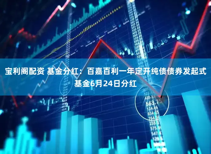 宝利阁配资 基金分红：百嘉百利一年定开纯债债券发起式基金6月24日分红