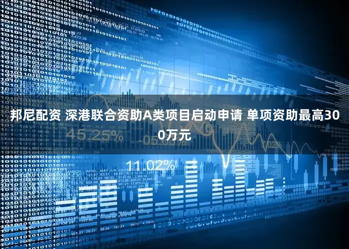 邦尼配资 深港联合资助A类项目启动申请 单项资助最高300万元